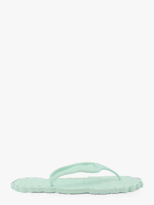 Zimmermann Seafoam Thong Rubber Sandals Verde Acqua