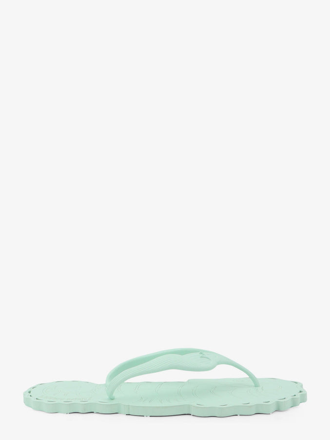 Zimmermann Seafoam Thong Rubber Sandals Verde Acqua