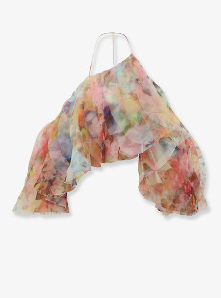 Zimmermann Luna Fanned Multicolor Top Splicedfloral