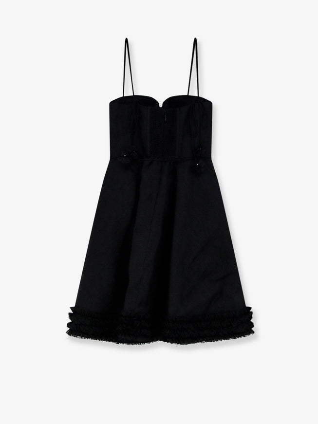 Zimmermann Luna Linen And Silk Blend Mini Dress