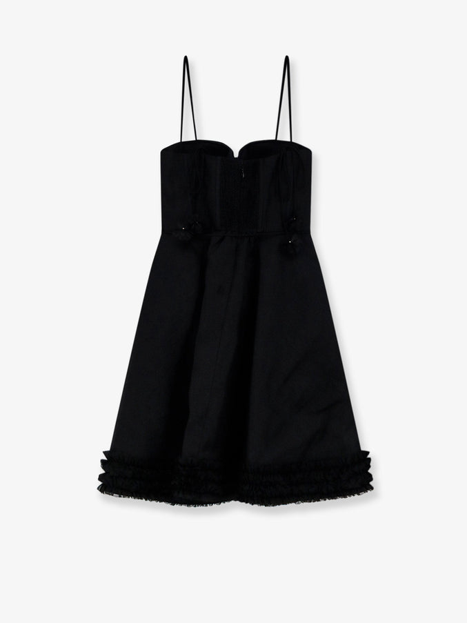 Zimmermann Luna Linen And Silk Blend Mini Dress