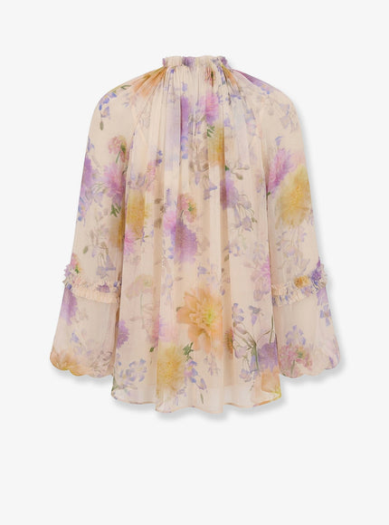 Zimmermann Luna Viscose Shirt With Floral Print