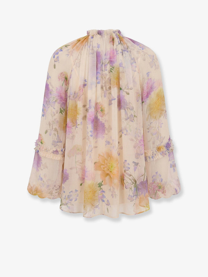 Zimmermann Luna Viscose Shirt With Floral Print