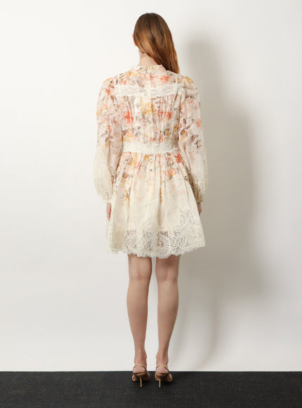 Zimmermann Luna Linen And Silk Dress