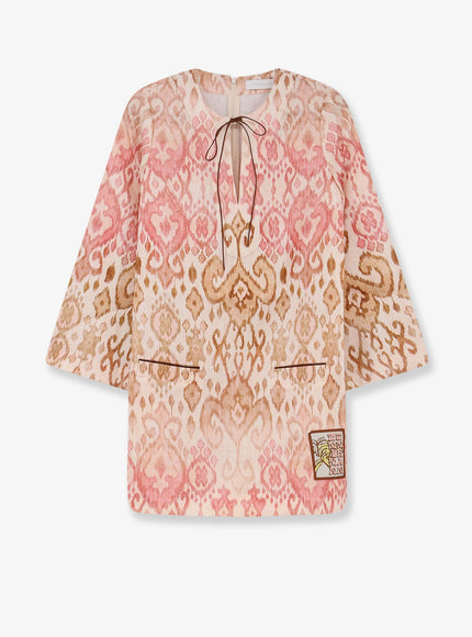 Zimmermann Aster Shift Mini Dress Pinkikat