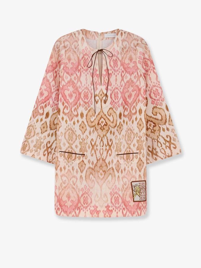 Zimmermann Aster Shift Mini Dress Pinkikat