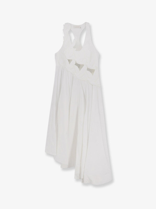 Zimmermann Luna Applique Cotton Dress 2 Ivory