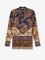 One Size / Navy Jacobean