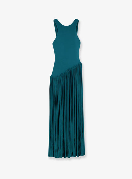 Zimmermann Luna Asymmetric Jersey Dress One Size Teal