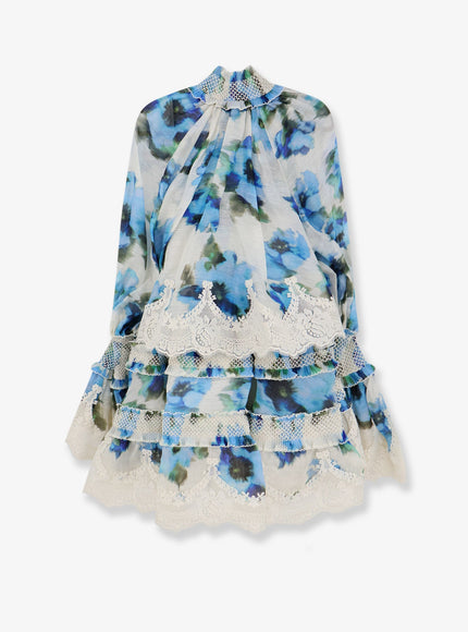 Zimmermann Alchemy Shirred Mini Dress
