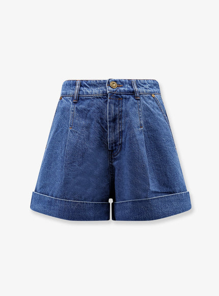 Zimmermann Tailored Denim Shorts Bayblue