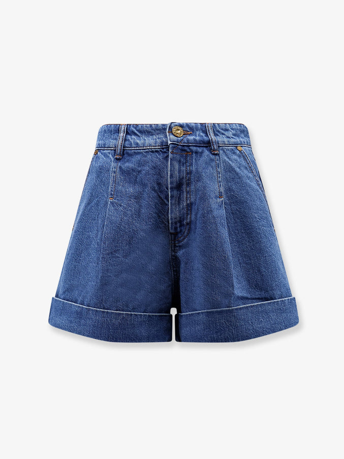 Zimmermann Tailored Denim Shorts Bayblue