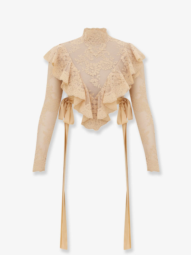Zimmermann Luna Lace Top Cream
