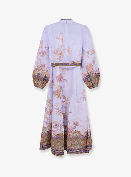 Zimmermann Luna Button Linen Dress