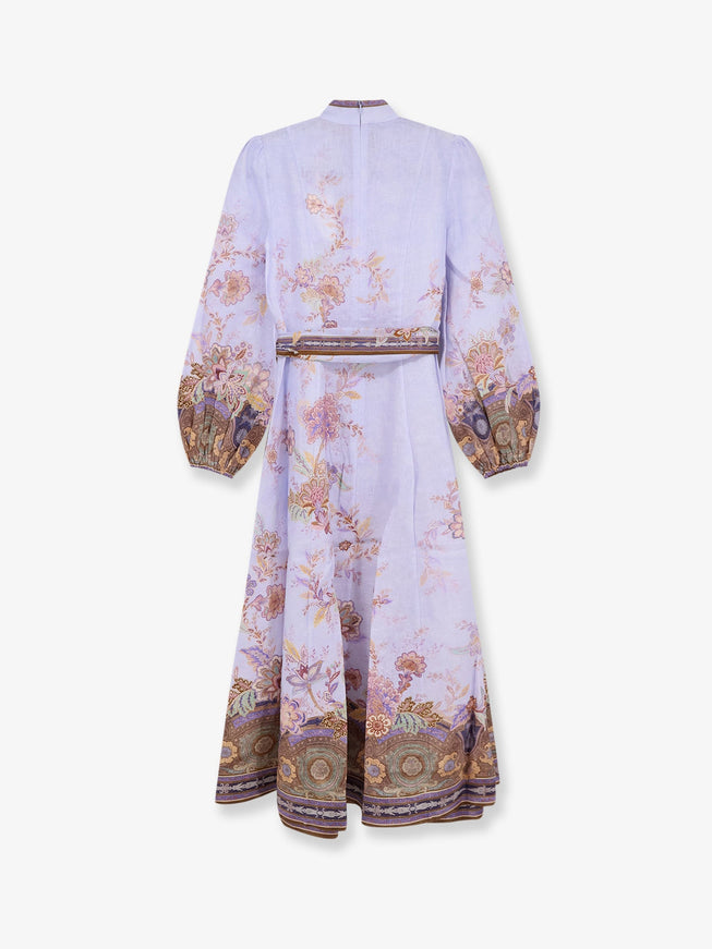 Zimmermann Luna Button Linen Dress