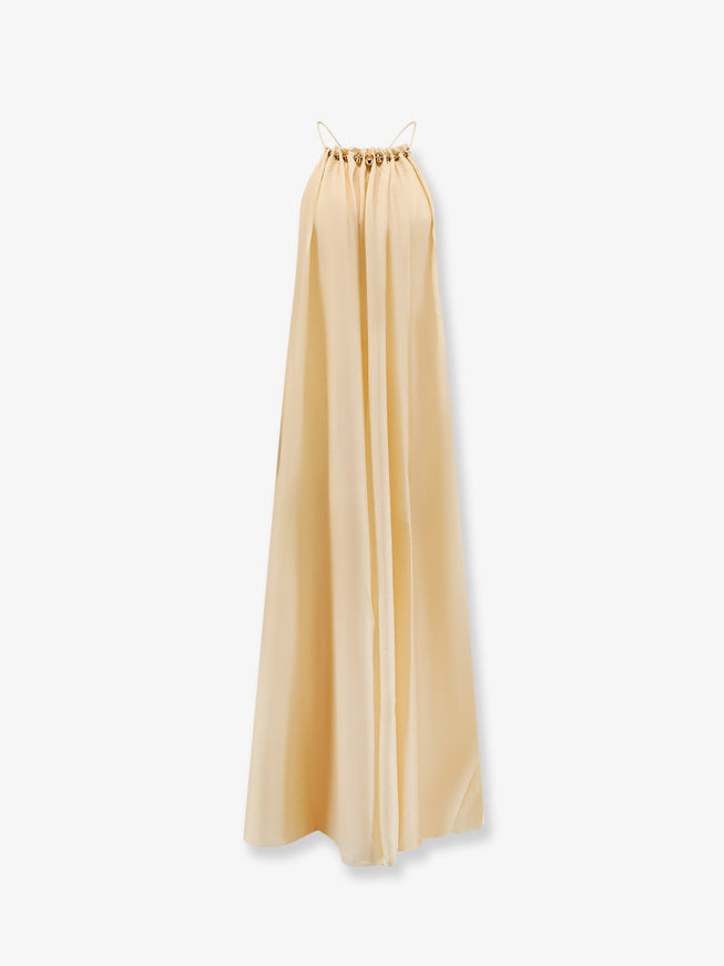 Zimmermann Aster Silk Long Dress Cream