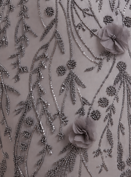 Lara Beaded Midi Dress with 3-D Florals | 28830