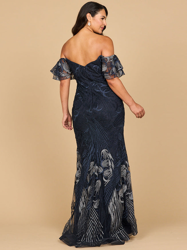 Lara Off Shoulder Mermaid Lace Gown