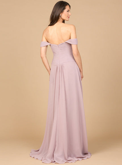 Lara Off Shoulder Chiffon Dress