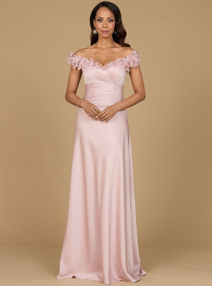 Lara Off Shoulder Satin Gown