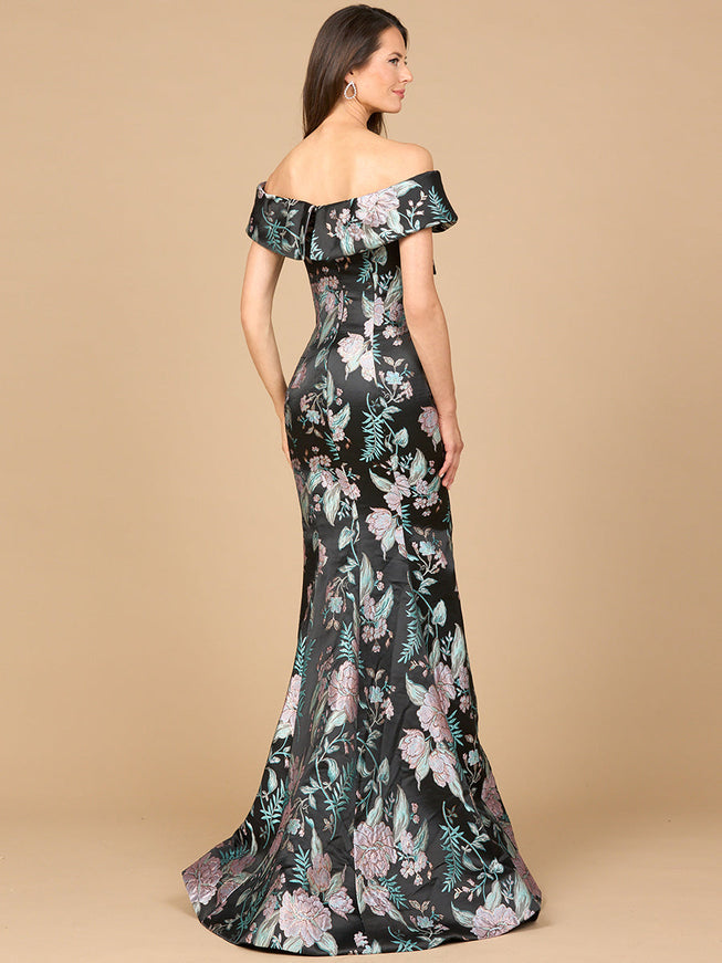Lara New York Brocade Mermaid Gown