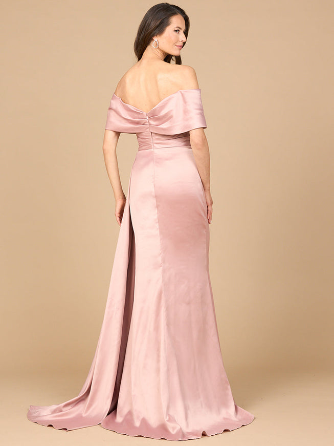Lara Off Shoulder Satin Dress