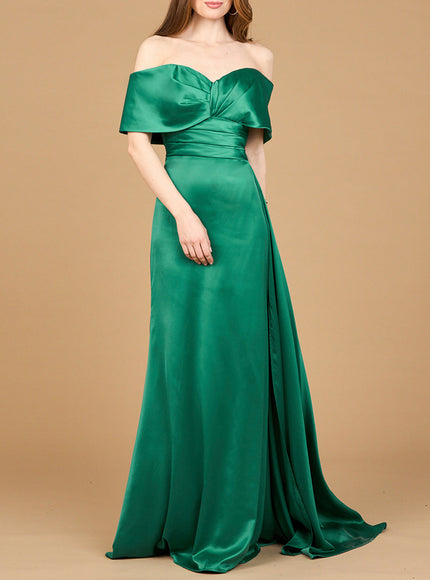 Lara Off Shoulder Satin Dress