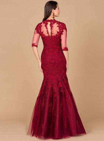 Lara Long Sleeve, Mermaid Lace Gown