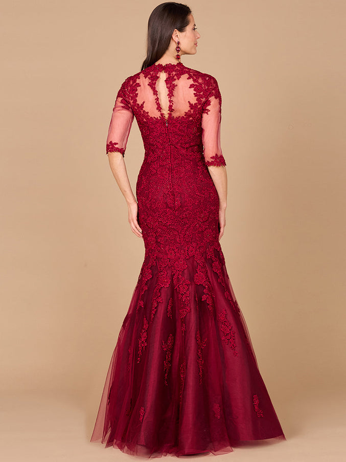 Lara Long Sleeve, Mermaid Lace Gown