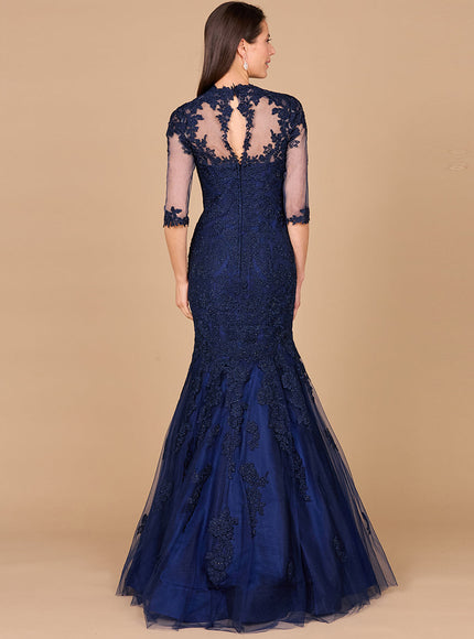 Lara Long Sleeve, Mermaid Lace Gown