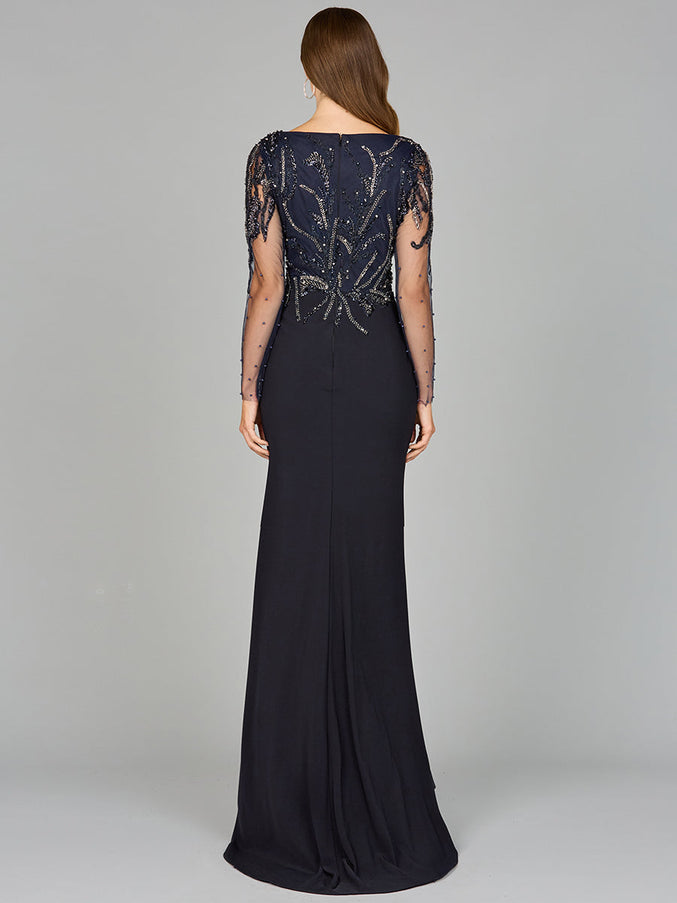 Lara Long Sleeve Knit Gown
