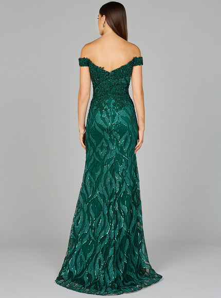 Off Shoulder, Mermaid Lace Gown
