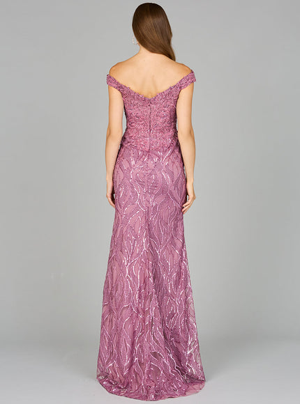 Off Shoulder, Mermaid Lace Gown