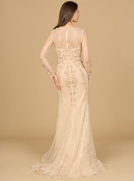 Long Sleeve Lace Mermaid Gown