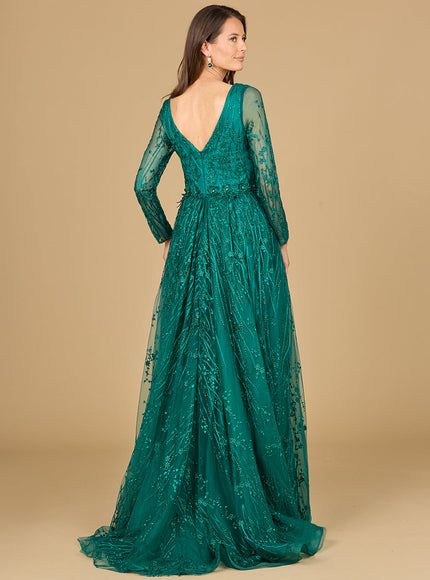 Lara Elegant Overskirt Dress with Long Sleeves