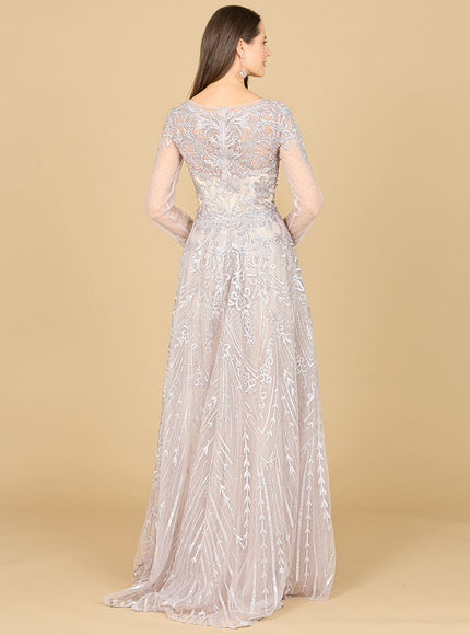 Long Sleeve High Neck Gown