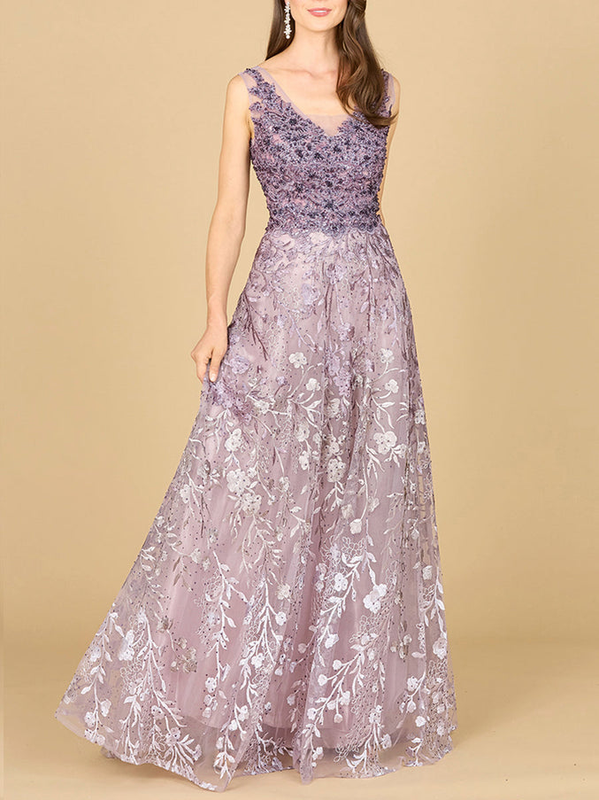 Lara New York 29155 Ombre Lace Ballgown