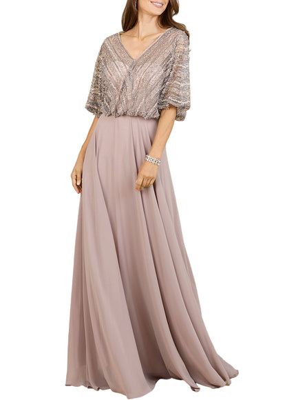 Chiffon A-line Long Gown