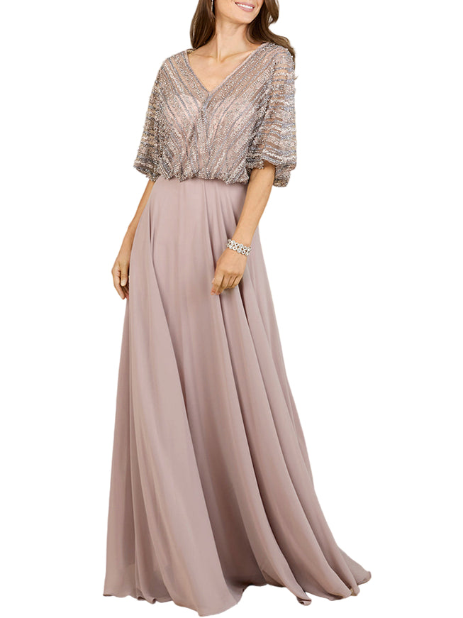 Chiffon A-line Long Gown