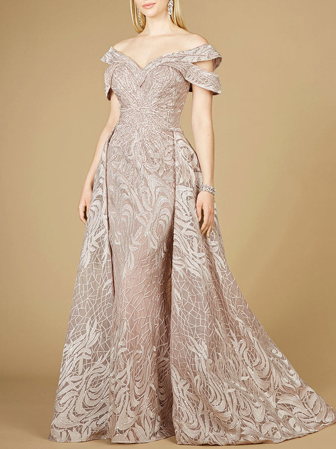 Lara Off Shoulder Mermaid Lace Gown