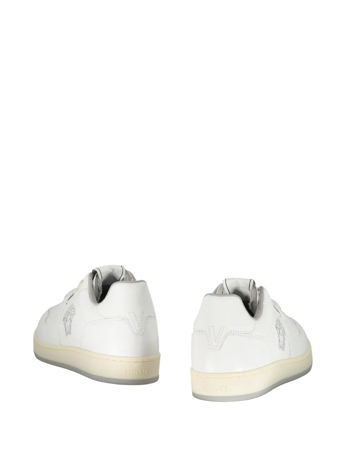 Versace Medusa Sneakers In White Leather