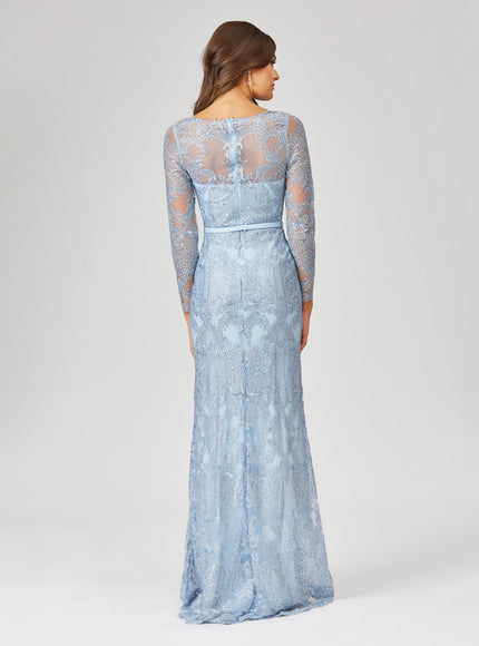 Long Sleeve Lace Mermaid Gown