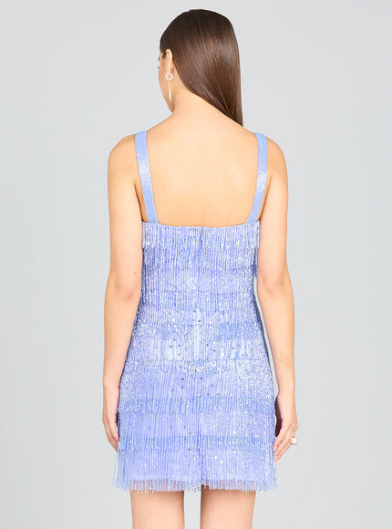 Lara 29488 - Beaded Fringe Cocktail Dress