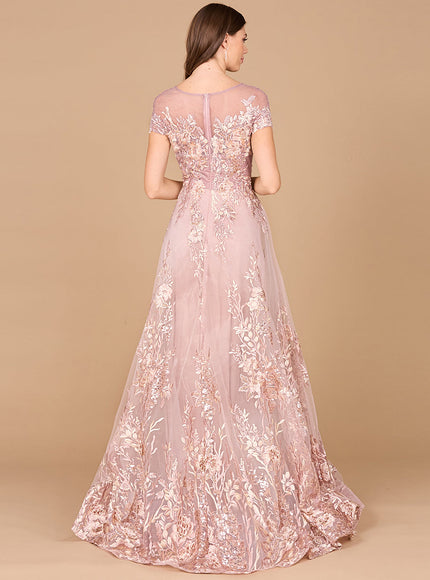 Lara 29619 Lace Applique A-line Ball Gown