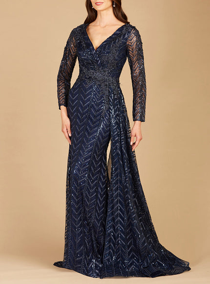 Lara 29620 - Lace Skirt Overlay Dress OUTLET
