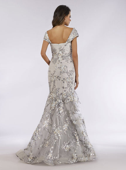 Lara 29642 - Cap Sleeve Mermaid Gown