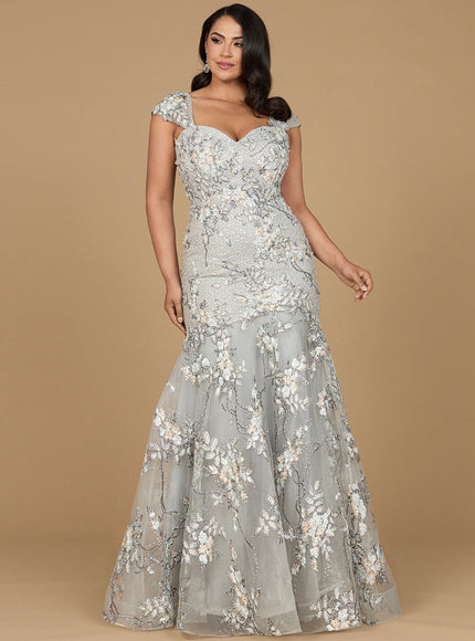 Lara 29642 - Cap Sleeve Mermaid Gown