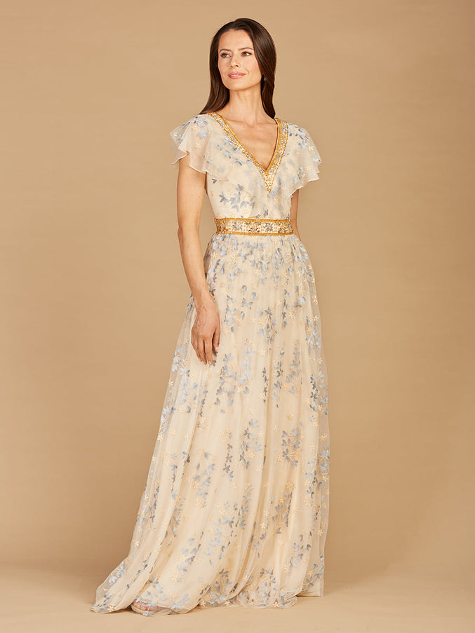 Lara New York 29966 Lace V-Neck Dress