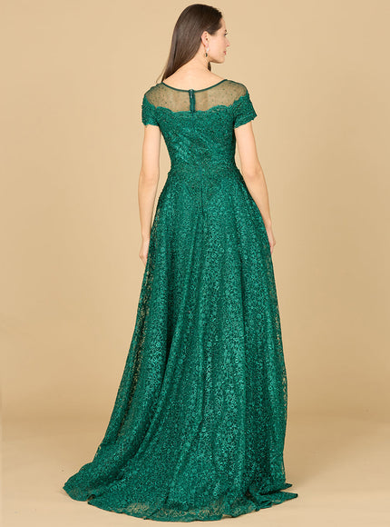 Lara 29765 - Sheer Off Shoulder Ball Gown