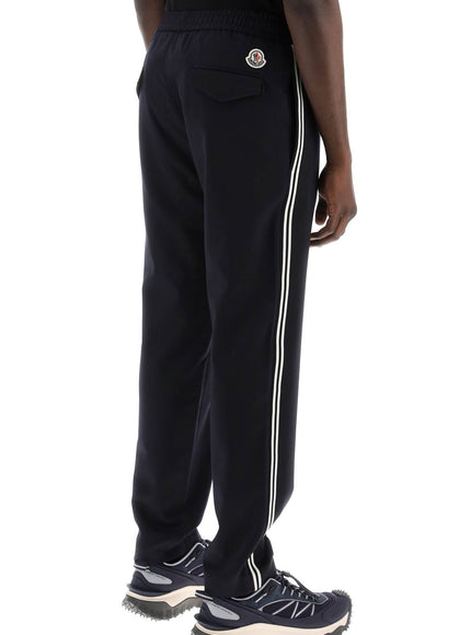 Moncler sporty pants with side stripes